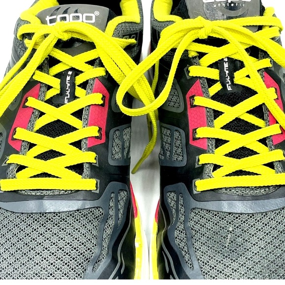 TOPO Athletic Womens Fli Lyte 2 Black Pink Yellow Running Shoes Sneakers Size 10 - Picture 4 of 16